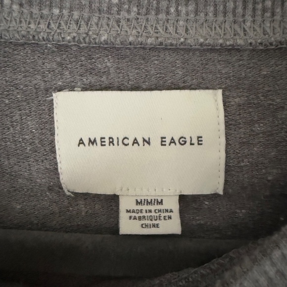 American Eagle | Size M | Slouchy Bat Sleeve Lightweight Sweater Grey - Picture 6 of 6